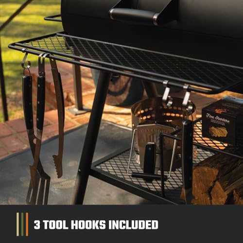 Oklahoma Joe's Highland Offset Charcoal Smoker and Grill with 900 sq. in. Cooking Area in Black - Image 6