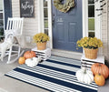 OJIA Blue & White Outdoor Rug 3'x5' Front Porch Rug Outdoor Mat Patio Decor by OJIA