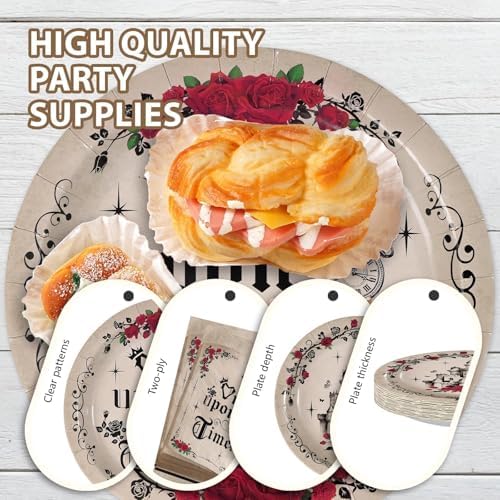 96 Pcs Once Upon a Time Party Decorations for Girls, Serves 24 - Image 6
