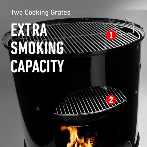 Weber® Smokey Mountain Cooker Smoker, 22" Charcoal Smoker - Image 4