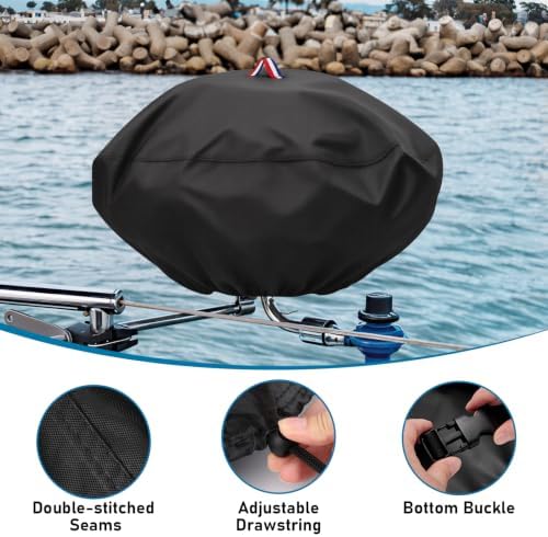 Boat Grill Cover for Magma A10-215 Kettle Portable Gas Grill - Image 3