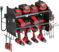 CCCEI Modular Power Tool Organizer Wall Mount with Charging, Black, 1 Pack by CCCEI