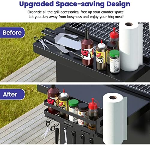 Geesta Upgraded Griddle Caddy for 28"/36" Blackstone Griddles, BBQ Accessories Storage Box with Paper Towel Holder - Image 2