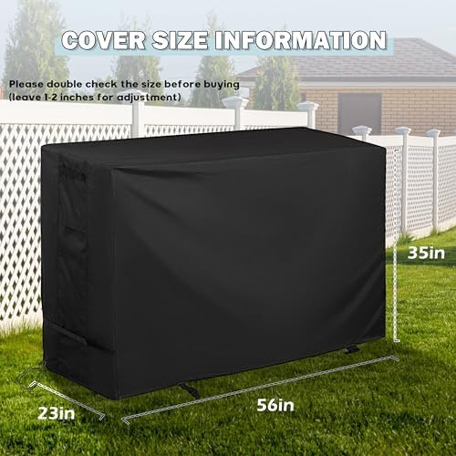 Griddle Cover for Royal Gourmet PD4001 4 Burner Propane Gas Griddle, Flat Top Grill Cover for Royal Gourmet 55in 4-Burner Outdoor Grill - Image 7