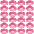 24 Pack 12 oz Disposable Plastic Bowls Dessert, Ice Cream, Salad, Soup Serving Cups for Party, Picnic, Food Snacks (Pink) by Unknown