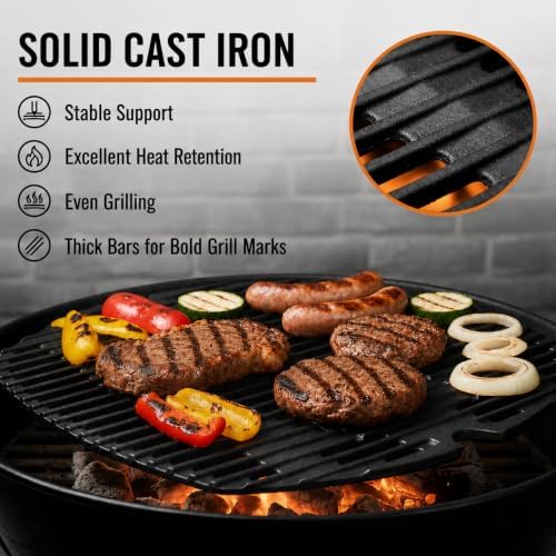 Uniflasy 7646 7584 Cast Iron Grill Grates for Weber Q300/320/3000/3100/3200 - Image 6