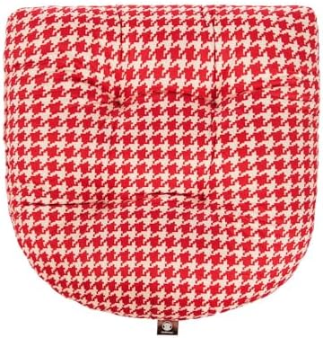 Outdoor Patio Cushion, Rocking Chair Cushion, Tufted Pads, Set of Upper and Lower with Ties Pack of 2 (2 Sets) - Back 20"×17", Seat 17"×17" (Red Houndstooth) - Image 3