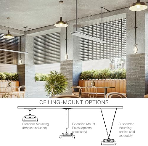 Dimplex DLW Wall/Ceiling Radiant Patio Heater - 1500W - White, 120V - Image 5
