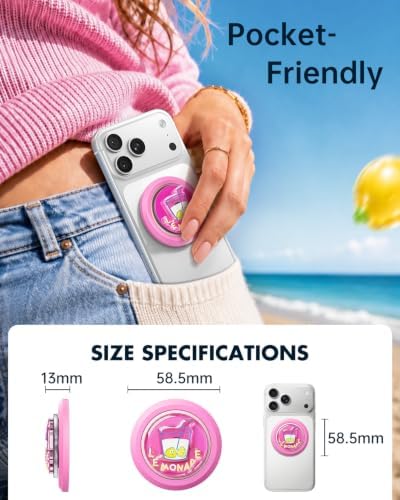 SYNCWIRE Magnetic Phone Ring Holder, for MagSafe Phone Grip Stand Kickstand - Image 7