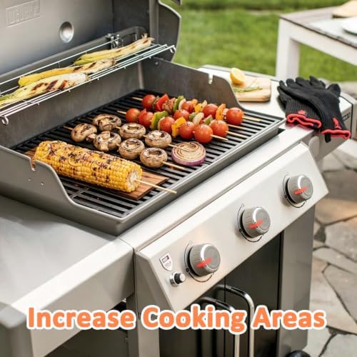 66044 Stainless Steel Warming Rack for Weber Genesis II 300 Series - Image 6