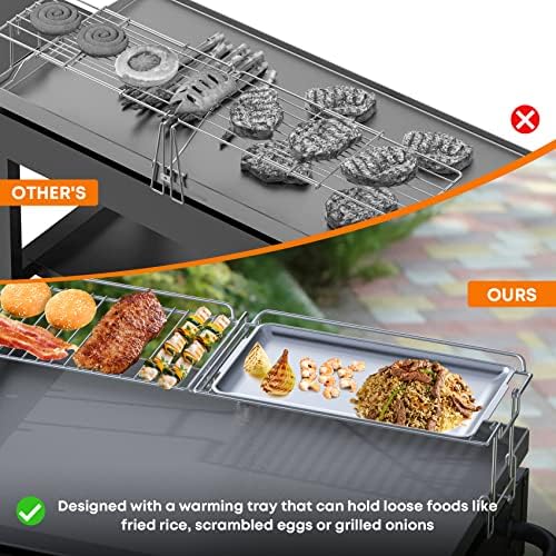 Stanbroil Warming Rack & Tray for 28" Blackstone Griddle, Foldable - Image 3