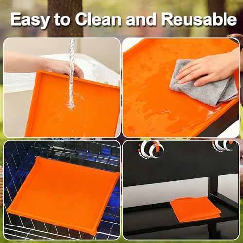 Full-Edge 17" 2-Piece Silicone Griddle Protection Kit - Image 6