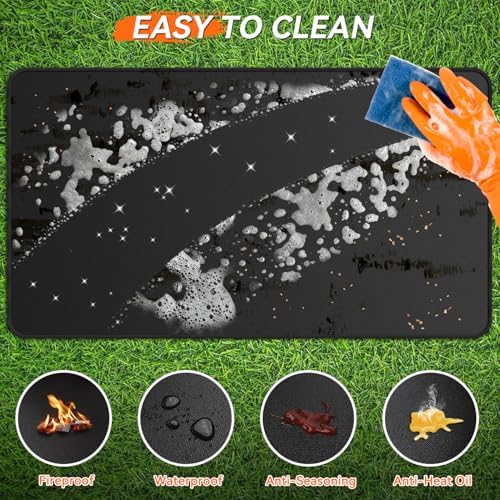 79x39 inches Large Under Grill Mats for Blackstone Outdoor Deck BBQ - Image 5