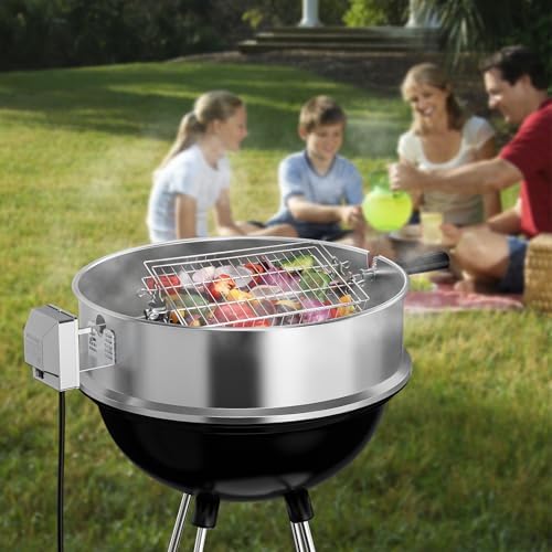 TURBRO Flat Rotisserie Basket, 304 Stainless Steel, Universal Grill Accessory, Compatible with 1/2” or 3/8" Hexagon, 3/8" or 5/16" Square Spit Rods, Fits Most Grills, for Outdoor BBQ - Image 7