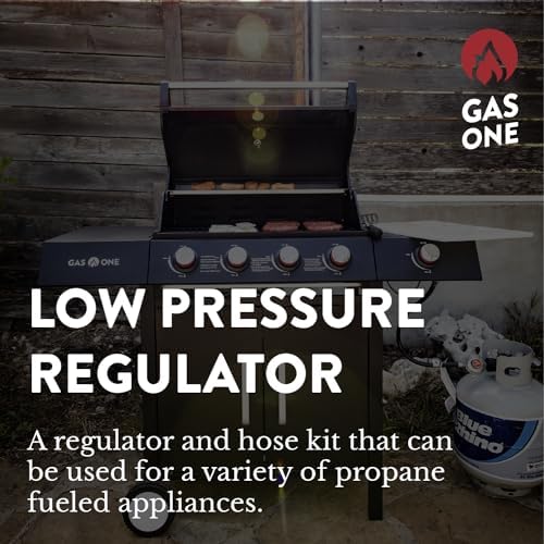 GasOne Propane Regulator 3 Feet Universal QCC1 Grill Replacement with 36 inches hose for Most LP Gas Grill, Heater and Fire Pit Table, 3/8" Female Flare Nut - Image 2