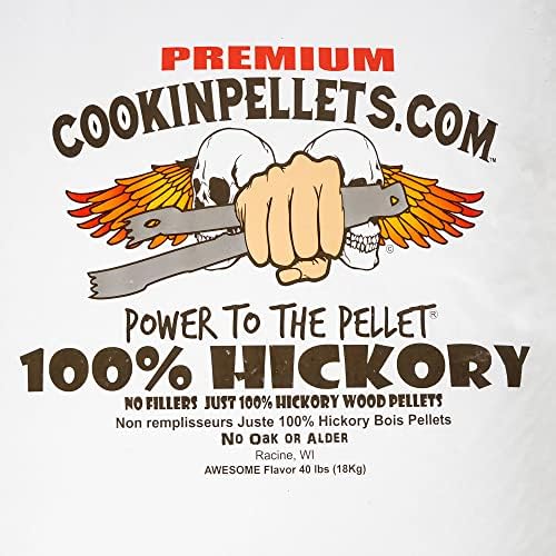 CookinPellets 40-Pound Premium Genuine Hickory Hardwood Grill Smoker Wood Pellets, No Bark, Fillers, and Flavor Oils, for Meat and Veggies (2 Pack) - Image 5