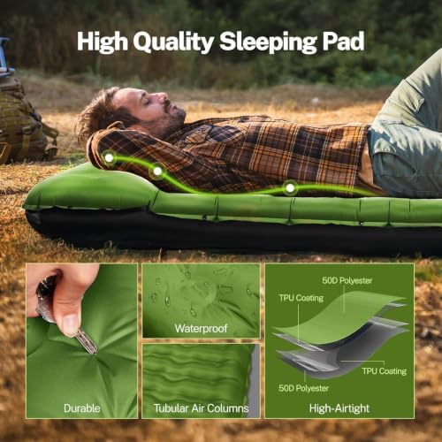 OGERY Sleeping Pad for Camping, 6" Extra-Thick Reinforced Camping Pad - Image 4