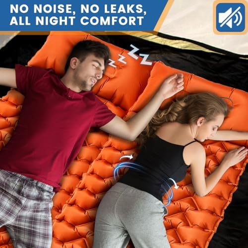 4-Inch Camping Sleeping Pad with Foot Pump - Image 6