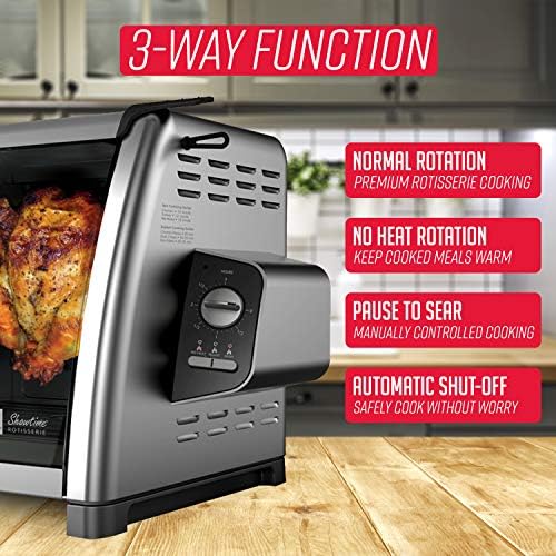 Ronco 5500 Series Countertop Rotisserie Oven, 12-lb Capacity, Stainless - Image 5