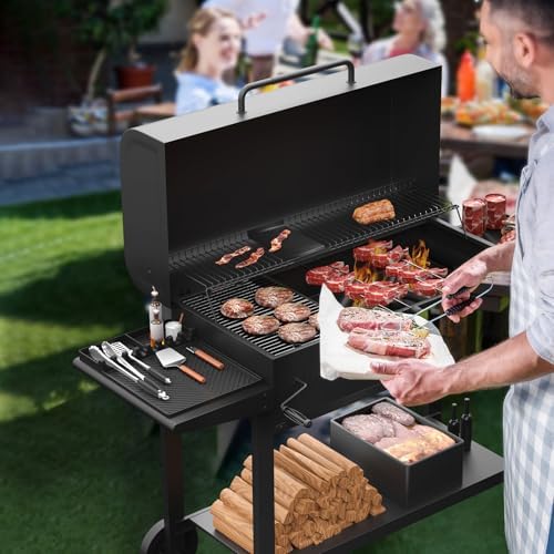 Silicone Griddle Tools Mat for Blackstone, Griddle Accessories Side Shelf Mat Grill Pad for Outdoor Grill Kitchen Counter Spatula Silicone Mat with Drip Pad (Black (2Packs)) - Image 7