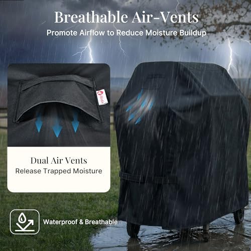 iBirdie Outdoor Grills Cover 65 x 28 x 48 inch, Waterproof, 600D Heavy Duty - Image 4