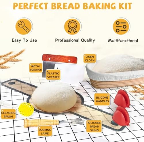 7.5QT Dutch Oven for Sourdough Bread Baking, Cast Iron Bread Pan with Lid - Image 6