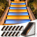 Solar Driveway Lights Outdoor, Dock Deck Lights Solar Powered, Stair lights by JOFIOS