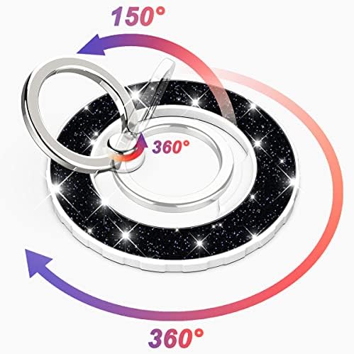 Magnetic Phone Ring Holder for MagSafe, Black - Image 3