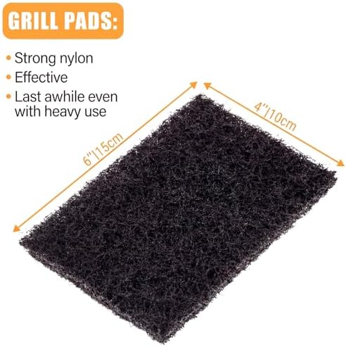 Reallnaive 100 Piece Griddle Cleaning Kit 70 Screens 30 Cleaning Pads Heavy-Duty Abrasive Mesh Pads for Flat Tops, Cast Iron, and Stainless Steel Griddle Clean Accessories Bundle - Image 4
