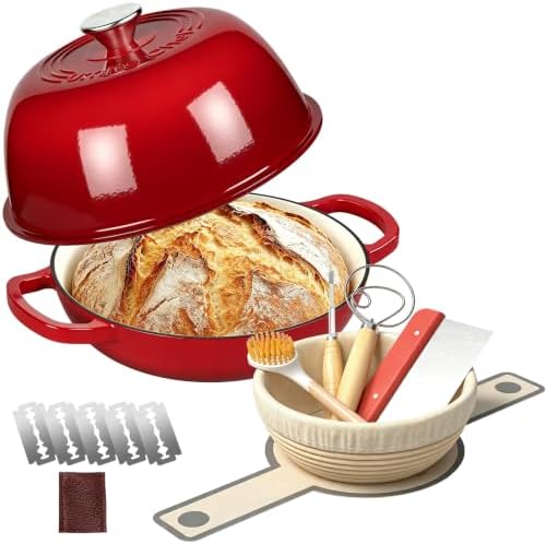 Umite Chef 6QT Enameled Dutch Oven for Sourdough Starter Kit by UmiteChef