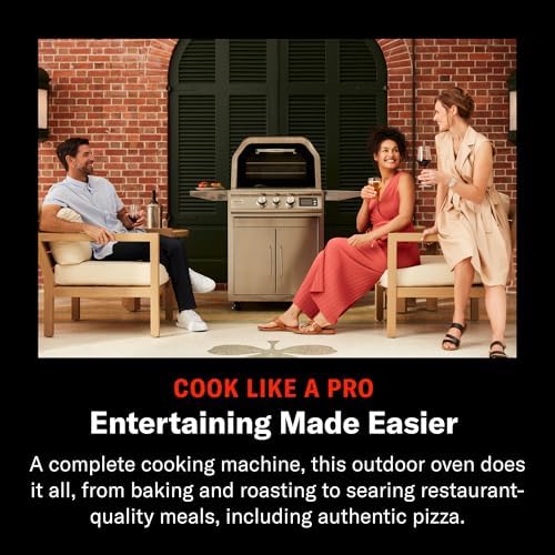 Blaze 26-Inch Freestanding Propane Outdoor Pizza Oven with Rotisserie & Cart | 17-Inch Rotating Ceramic Pizza Stone | Dual Cooking Racks | Digital Controls & Meat Probes | BLZ-26-PZOVN-LP - Image 4