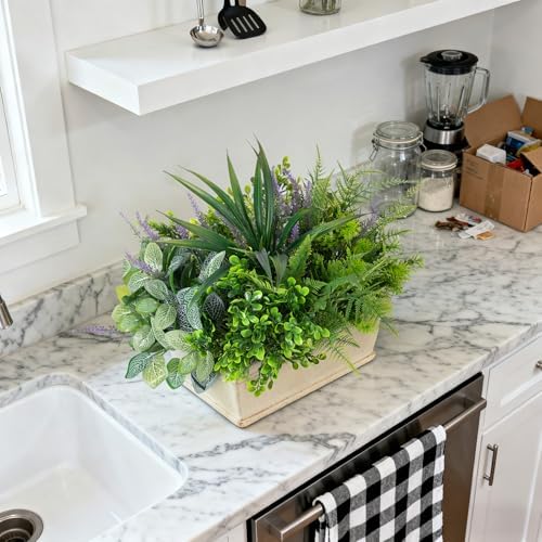 Hrobek Outdoor Faux Plants UV Resistant Fake Greenery for Outside Planter - Image 7