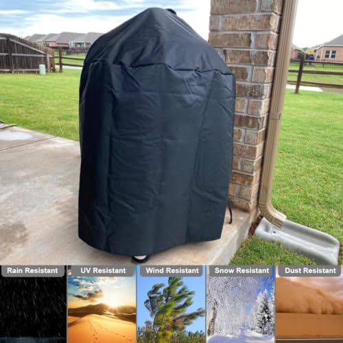 7150 Grill Cover for Weber Premium Kettle Charcoal, 22 Inch Round Cover - Image 4