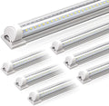 Barrina T8 LED Shop Lights 5FT, 50W 6500LM 5000K, High Output Tube, 6 Packs by Barrina