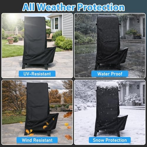 Utheer Smoker Cover for Pit Boss 3 Series Vertical Smoker, 600D Waterproof - Image 4