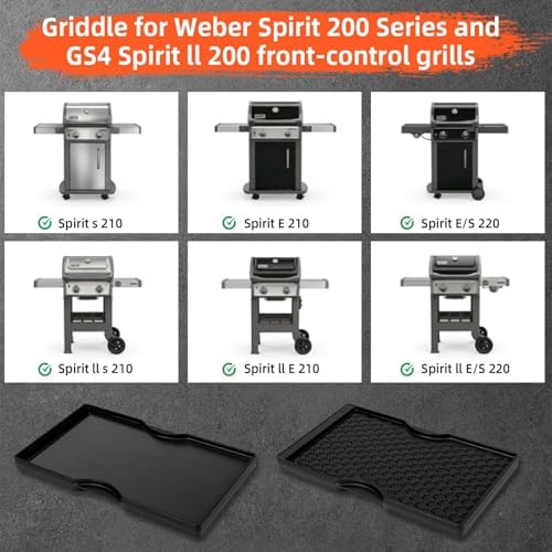 17.5 Inch Grill Griddle for Weber Spirit 200 Series - Image 2