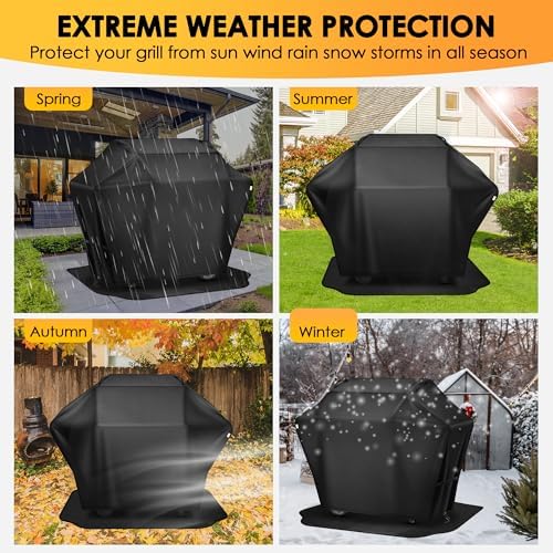 48 Inch Grill Cover＆Under Grill Mat,Waterproof, UV & Fade Proof for Outdoor - Image 7
