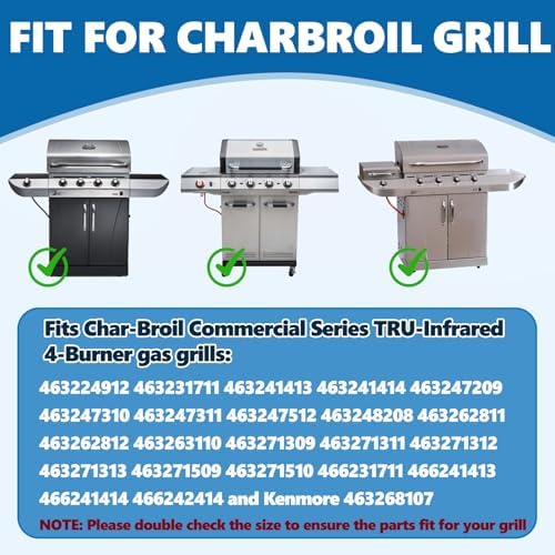 Grill Grates&Emitter Plates for Charbroil TRU Infrared 4-Burner Grill Parts - Image 3