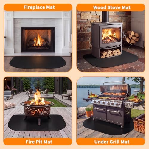 42 inch Fireproof Fireplace Mat, Under Grill Mats for Outdoor Grill Patio - Image 6
