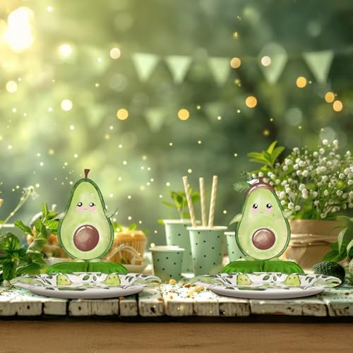 Avocado Party Decorations - Avocado Party Plates and Napkins for Kids Birthday Party, Serves 40 Guests - Image 5
