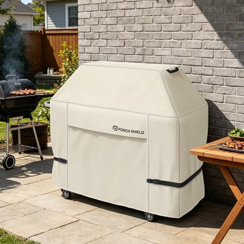 Porch Shield Waterproof Outdoor BBQ Grill Cover 68 inch, Light Tan - Image 6