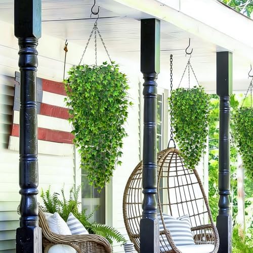 Waipfaru Artificial Hanging Ivy for Outdoors, 4pcs Faux Vines Greenery - Image 7