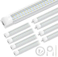 CNSUNWAY 4FT LED Shop Lights, 50W 7500LM D Shape, ETL Listed 8 Pack by CNSUNWAY