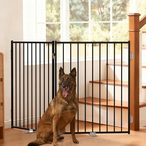 No Pawblems Freestanding Dog Gate with Door for Indoor & Outdoor, 36'' Tall by NoPawblems