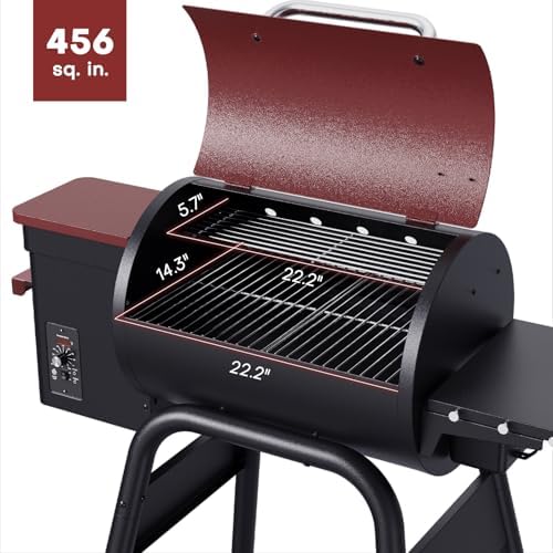 Jocoevol Pellet Smoker Grill Wood Pellet Grill Electric BBQ Grill Smoker - Image 6