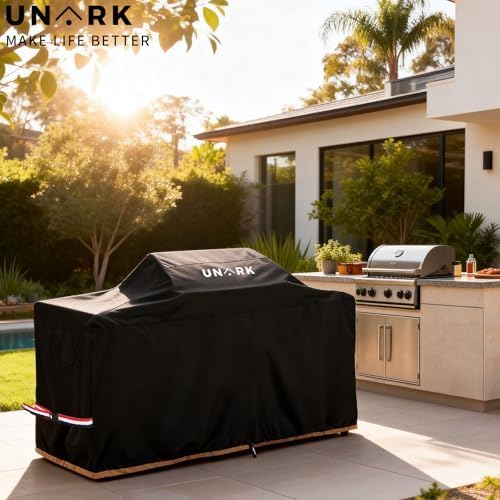 98 Inch Extra Large Grill Cover Kitchen Island Cover Large Island Grill Cover for Outdoor Grill Outdoor Kitchen Cover Heavy Duty Waterproof 98" L x 42" W x 48" H, Black - Image 4