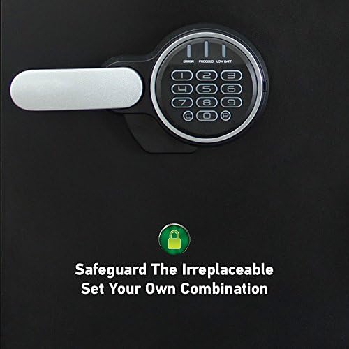 SentrySafe Fireproof and Waterproof Steel Home Safe with Keypad, Floor Safe with Interior Lighting and Shelves, 1.23 Cubic Feet, 17.8 x 16.3 x 19.3 Inches, SFW123FUL - Image 4
