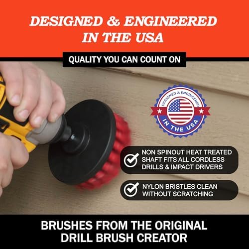 Heavy Duty Stiff Bristle Brush Kit - Cemetery Headstone Cleaning Brushes - Image 3