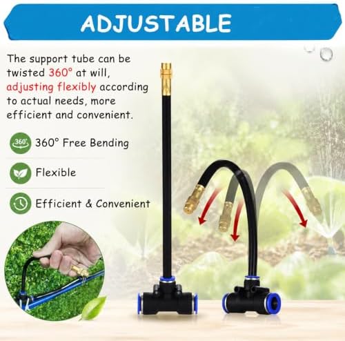 High Pressure Patio Mist Cooling System - Efficient Drip Irrigation Kits for Outdoor Cooling, Garden Use, and Summer Comfort - Image 4