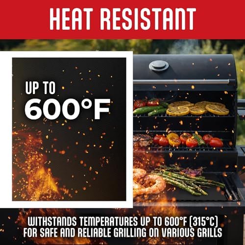 Kaluns Grill Mats For Outdoor Grill, Non Stick Grill Mat Reusable Mats for Gas, Charcoal, Electric Grills Set of 3 PTFE Teflon Barbeque Accessories - 16 x13 Inch - Image 6